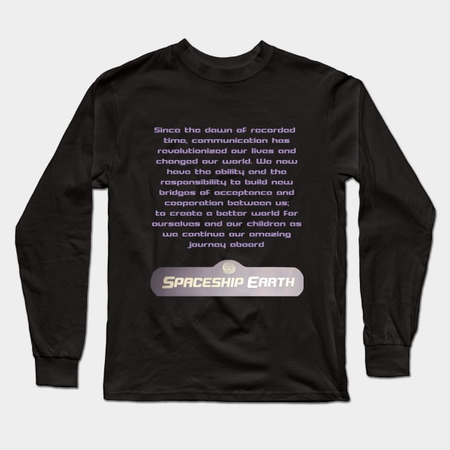 Spaceship Earth - Irons' Final Words Long Sleeve T-Shirt by MouseRantsStore